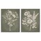 Stupell Industries Wildflower Silhouettes on Green 2pc Framed Giclee Set By Cat Thurman Designs